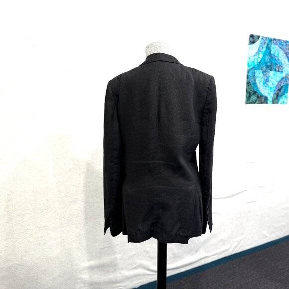 By Tomoaki Okaniwa  - The Viridi-anne Black Linen Men's Jacket, Japanese Size 3 - Picture 15 of 16